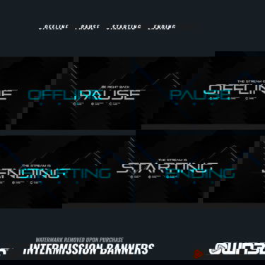 Clarity Intermission Banner - Offline, Pause, Start & End Screens