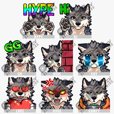 Husky YouTube Emotes