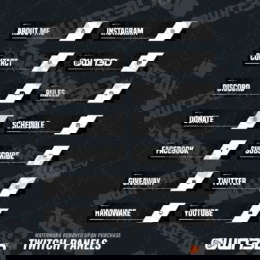 Minimal Twitch Panels