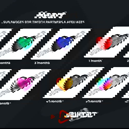 Heart Kick Sub Badges