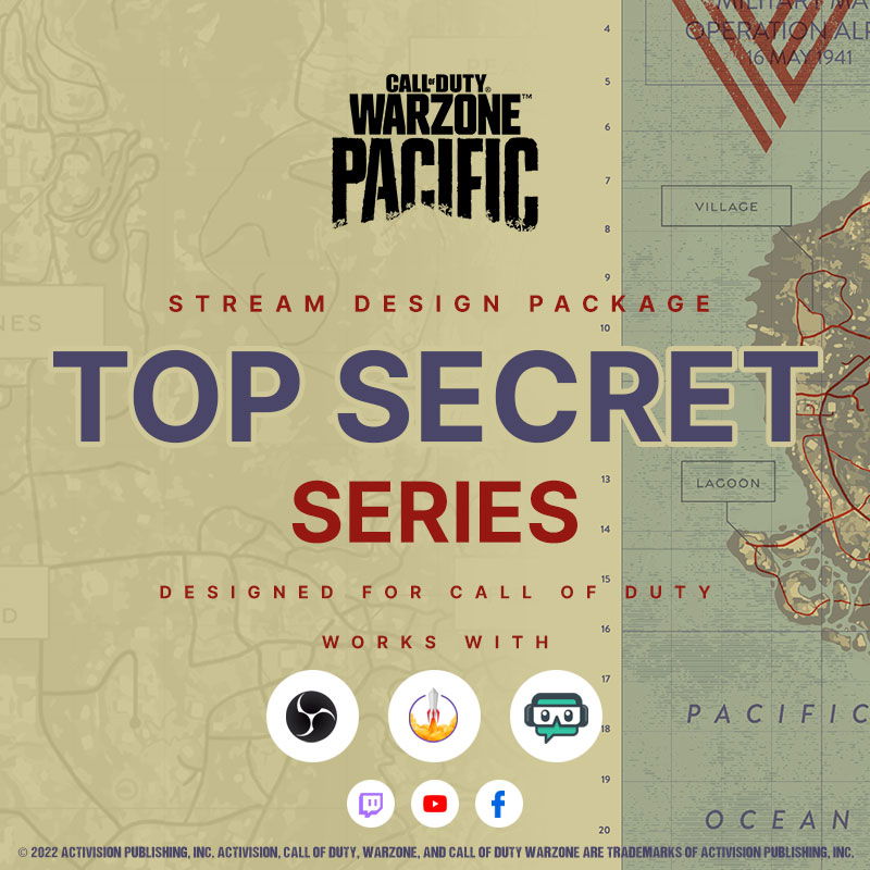 Official Call of Duty Top Secret Stream Overlay Package