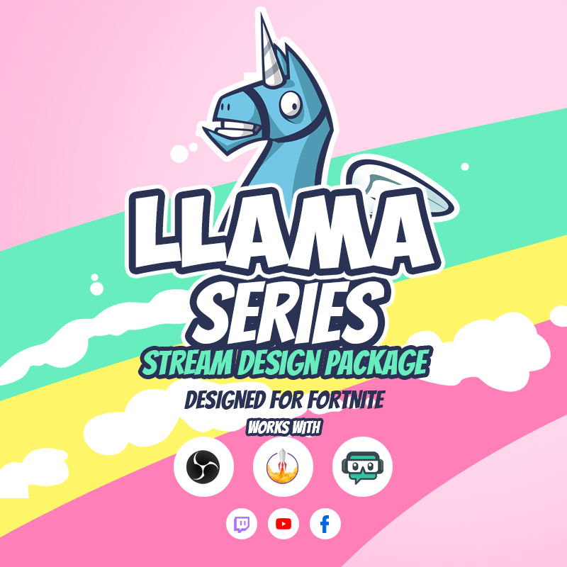 Llama Stream Overlay Package for Easter