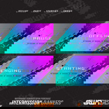 Iridos Intermission Banner - Offline, Pause, Start & End Screens