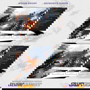 Black White Chat Overlay / Screen / Banner