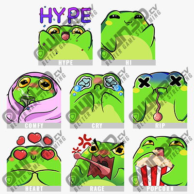 Animated Froggo YouTube Emotes