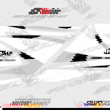 Black White YouTube Banner